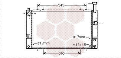 VAN WEZEL Jäähdytin,moottorin jäähdytys 53002494